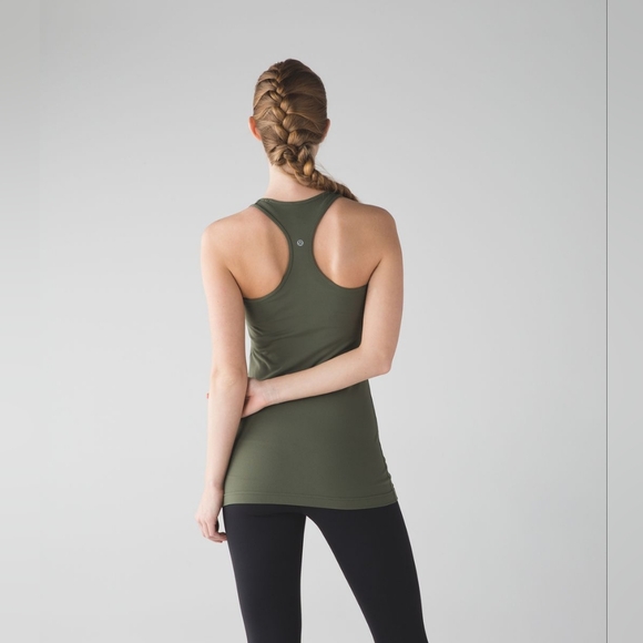 lululemon athletica Tops - Lululemon Olive Green Tank Lg